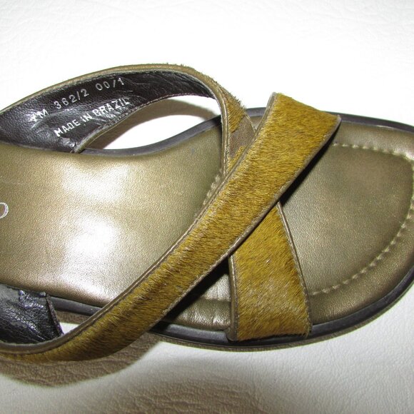 FRANCO SARTO Ponyhair Sandals Slides - Sz 7 - Picture 5 of 8
